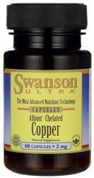 Swanson Albion Chelated Copper 2 Milligrams 60 Capsules