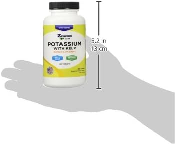 Potassium Gluconate 99mg + 150mcg Iodine from Kelp Bulk (250 Tablets/Bottle)