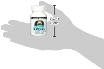 Source Naturals Manganese 10mg Amino Acid Chelate Supplement - 100 Tablets (Pack of 2)