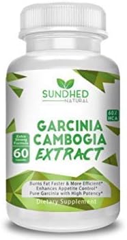 Garcinia Cambogia Extract (60 Garcinia Cambogia Capsules) - Appetite Suppressant Weight Loss Supplements That Support Healthy Weight and Curb Cravings - 100% Natural HCA Extract