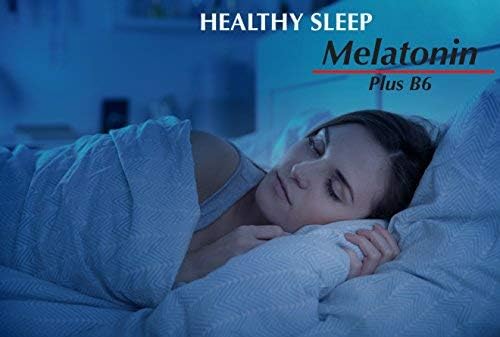 ALFA VITAMINS Melatonin Plus B-6 Supplement with 5MG Sleep Cycle Regulator - Cardiovascular Health - Immune System - 60 Capsules