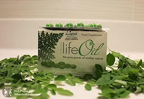 Malungai Moringa Oleifer LIFE OIL Food Supplement (soft gel capsule not powder) 1 box 1000mg/serving Natural Super Food As Seen On TV and Facebook - Distributed in USA