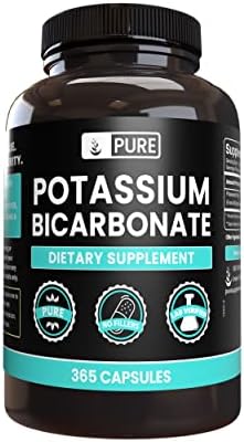 Pure Original Ingredients Potassium Bicarbonate (365 Capsules) No Magnesium Or Rice Fillers, Always Pure, Lab Verified