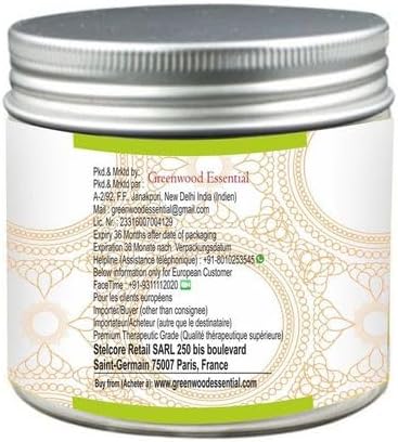 Pure Amla Powder (Indian Gooseberry) Emblica Officinalis Organic Certified 100% Natural Therapeutic Grade 100gm (3.5 oz)