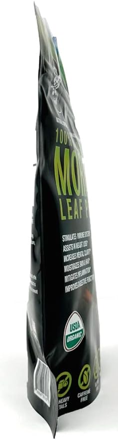 100% Raw and Pure Moringa Leaf Powder. Organic Certified Moringa Leaf. Natural Superfood with Essential Amino Acids, Antioxidants, and Omega 3, 8 oz Resealable Bag.