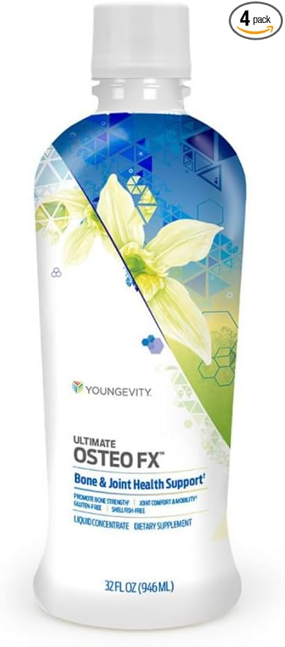 Youngevity Ultimate Osteo-Fx (Liquid) | Bone & Joint Health Support | 32 fl. oz. - (4 Pack)