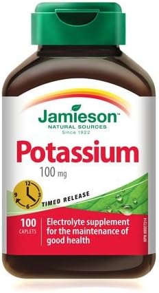 Jamieson Potassium 100 mg, 100 caplets