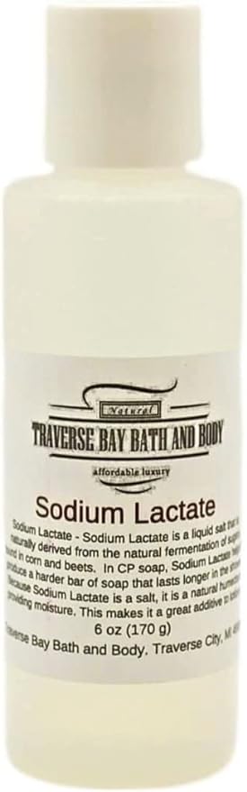 Sodium Lactate, 6 oz, 170 Grams, Safety Sealed Container. 60% Concentration USP Natural Preservative Made in The USA