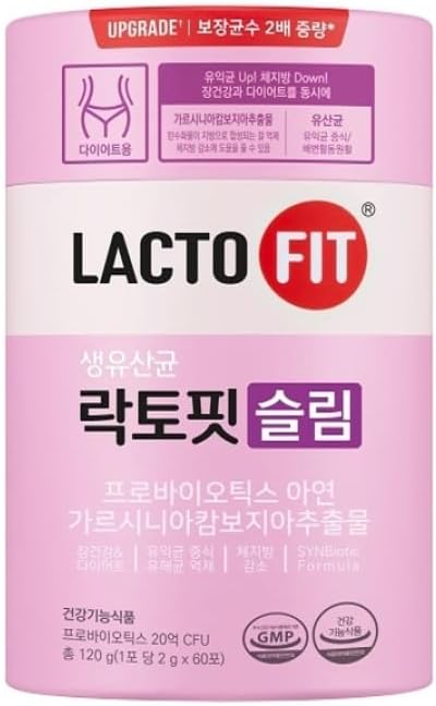 Lacto-Fit Upgrade Probiotics Slim 2 Billion CFU 2g X 60 Stick Packets, for Women's Health