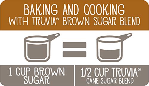 Truvia Brown Sugar Blend, Mix of Natural Stevia Sweetener and Brown Sugar, 18 oz Bag