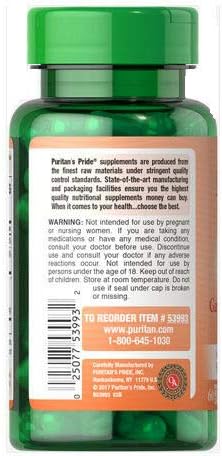 Puritan's Pride Garcinia Cambogia Vegetable Capsules, 1000mg, 60 Count