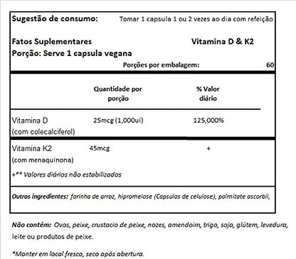 NOW Foods Vitamin D-3 & K-2 - 120 Veg Capsules