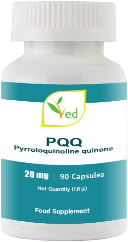 Ved PQQ 20mg (Pyrroloquinoline Quinone) 90 Capsules, GMP Quality Standard, Strong antioxidant