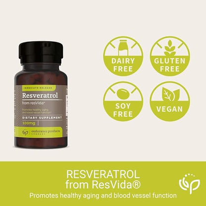 Resveratrol Supplement – Grape Skin Extract - 100mg Trans-Resveratrol Antioxidant - 150 Tablets - Promotes Anti-Aging & Cardiovascular Support Company