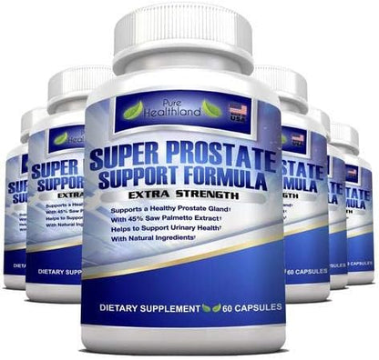 Stop Frequent Urination! The Most Complete Super Prostate Health Support Supplement Pills Formula for Men with 33 Natural Ingredients Including 45% Saw Palmetto Extract. Best for Men's Urinary Health