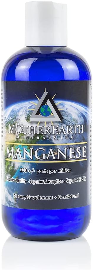 Mother Earth Minerals - Manganese - 8 Ounce 96 Servings