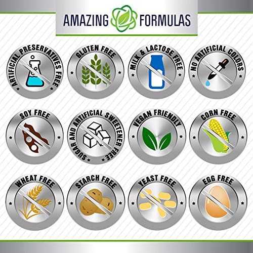 Amazing Formulas Vitamin K2 Menaq7 MK7 Supplement | 100 Mcg | Veggie Capsules | Non-GMO | Gluten Free | Made in USA (1 Pack, 120 Count)