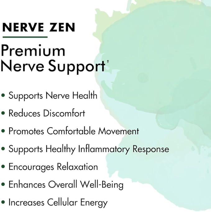 Premium Nerve Support - Nerve Supplement with Coenzyme Q10, Vitamin B Complex, Alpha Lipoic Acid 300mg - 120 Capsules