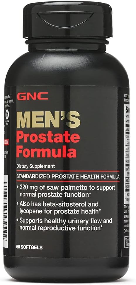 GNC Men's Prostate Formula, 60 Softgels, Supports Normal Reproductive Function