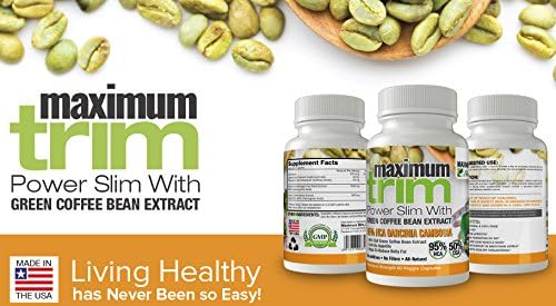 Most Effective Formulation MAXIMUMTRIM Garcinia CAMBOGIA with Green Coffee Bean Extract All Natural Weight Loss, Appetite SUPPRESSANT & Fat Burner.- Month Supply