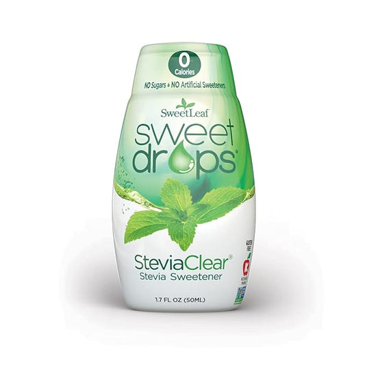 SweetLeaf Sweet Drops Liquid Stevia Sweetener, SteviaClear, 1.7 Ounce (SD-CLR)