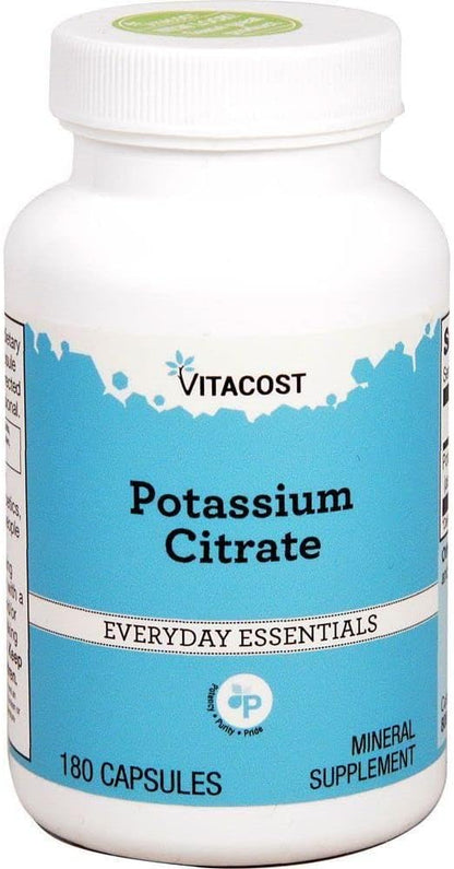 Vitacost Potassium Citrate - 99 mg - 180 Capsules