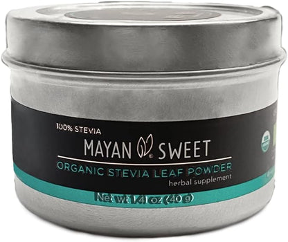 Organic Stevia Leaf Powder, 1.40 oz, Mayan Sweet