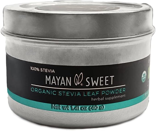 Organic Stevia Leaf Powder, 1.40 oz, Mayan Sweet