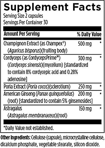 Designs for Health Kidney Korrect - Herbs + Mushrooms for Kidney Support - Vegan, Non-GMO Supplement (60 Capsules)