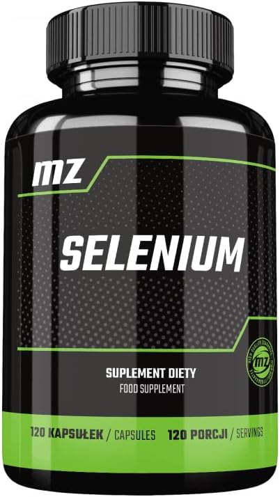 Selenium 200 µg (Selenomethionine) - 120 Capsules - 4 Months Supply - Diet Supplement to Support Thyroid and Immune System - by MZ