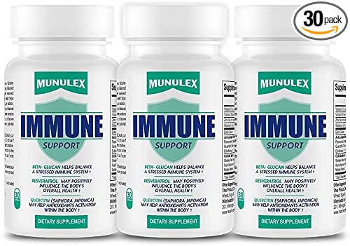 Immune Support Supplement | Featuring Beta-glucan, Resveratrol, Quercetin, Elderberry, Advanced Mushroom Complex + Zinc, Selenium, and Vitamins C and D3 (90)