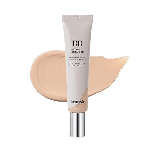 HEIMISH Moringa Ceramide BB Cream SPF 30 PA++ | 21 Light Beige | 1.87 fl oz / 53g