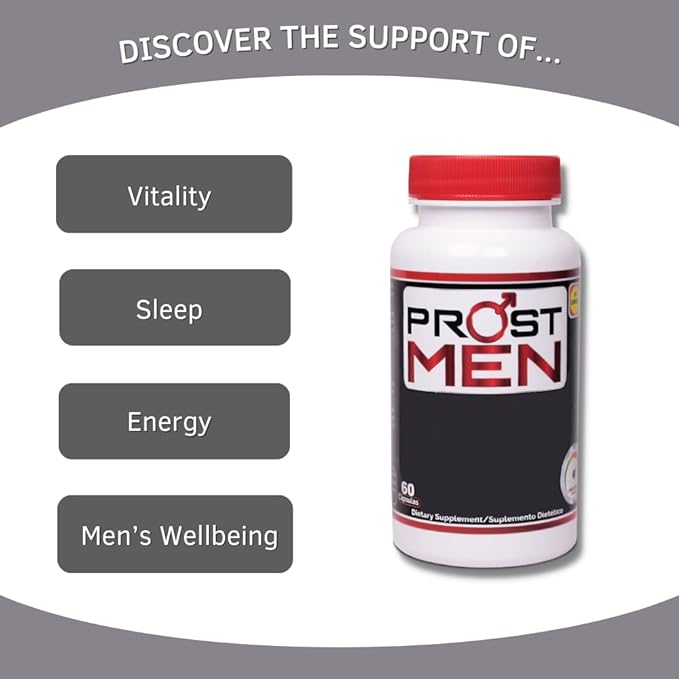 Prostate Supplement Capsules - Prostate Support - Urinary Frequency - Quality Sleep - Energy & Vitality - Saw Palmetto - Sting Nettle - Pack of 2-120 Caps