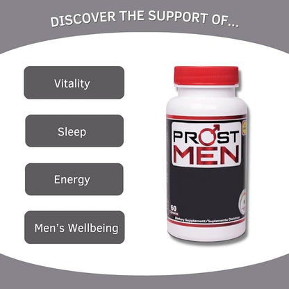 Prostate Supplement Capsules - Prostate Support - Urinary Frequency - Quality Sleep - Energy & Vitality - Saw Palmetto - Sting Nettle - Pack of 2-120 Caps