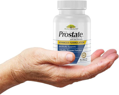 Real Health The Prostate Formula - Prostate Supplements for Men, Prostate Health, Prostate Relief, Saw Palmetto for Men, Prostate Vitamins - 90 Count