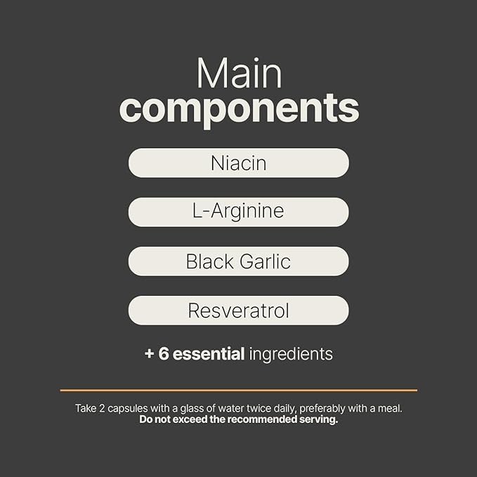 Butcher’s Broom, Horse Chestnut, L-Arginine and Resveratrol, Circulation Complex | 180 Caps - 45 Days | Made in USA by B Life. (CirculationUSA)