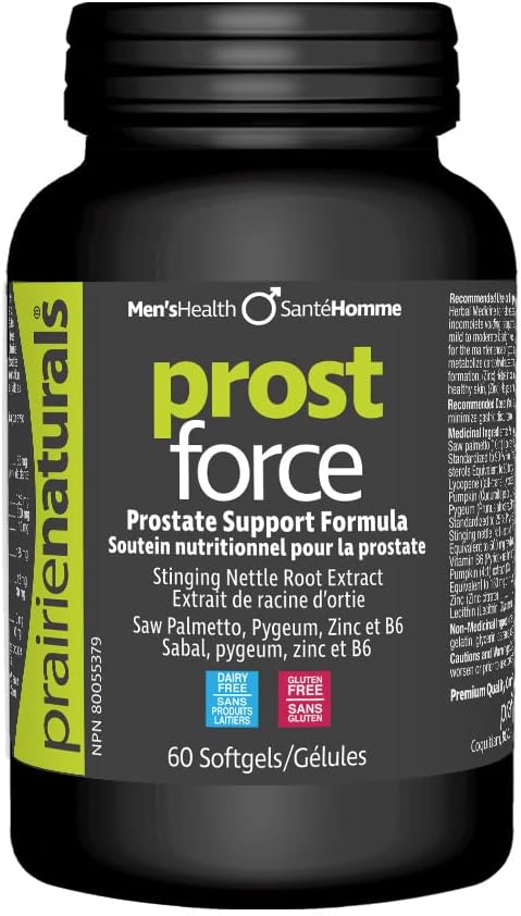 Prairie Naturals Prost Force Prostate Support for Men 60 softgels, 60 Count