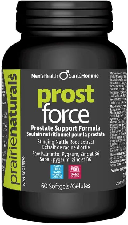 Prairie Naturals Prost Force Prostate Support for Men 60 softgels, 60 Count