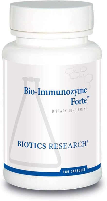 Biotics Research Bio Immunozyme Forte Multivitamin, Echinacea, Cayenne Pepper, Lactobacillus acidophilus, Botanicals, Probiotics, Amino Acids, Organs/Glandulars for Immune System Health 18 Caps