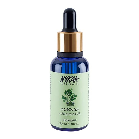 Nykaa Naturals 100 Percent Pure Cold Pressed Oil - Ideal Face Oil for Dry, Dull Skin to Minimize Pores - Suitable for All Skin Types - Moringa - 1 oz