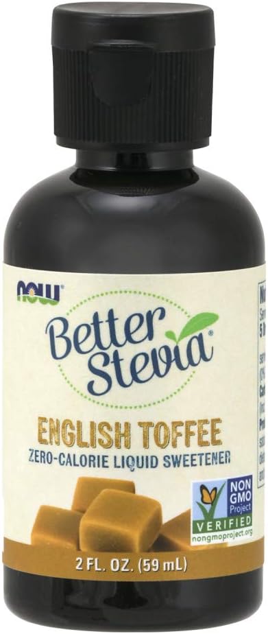 NOW Foods Liquid Stevia, English Toffee, 2 Fluid Ounce