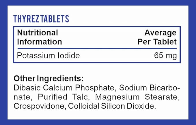 Potassium Iodide Radiation Tablets - 65mg (30 Pills) EXP 07/2025 - KI Tablets for Radiation - Anti Nuclear Fallout