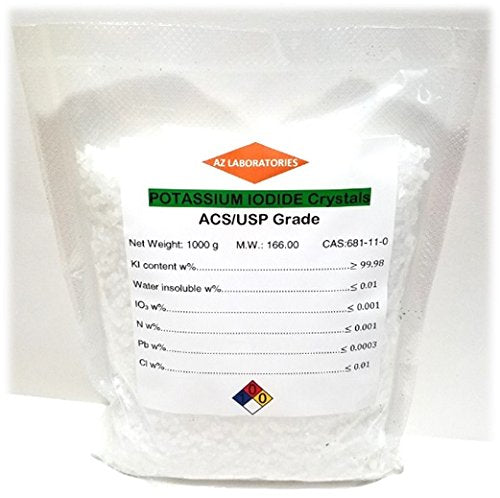 Potassium Iodide - 100% Pure USP Crystals 1000 grams 1 KG