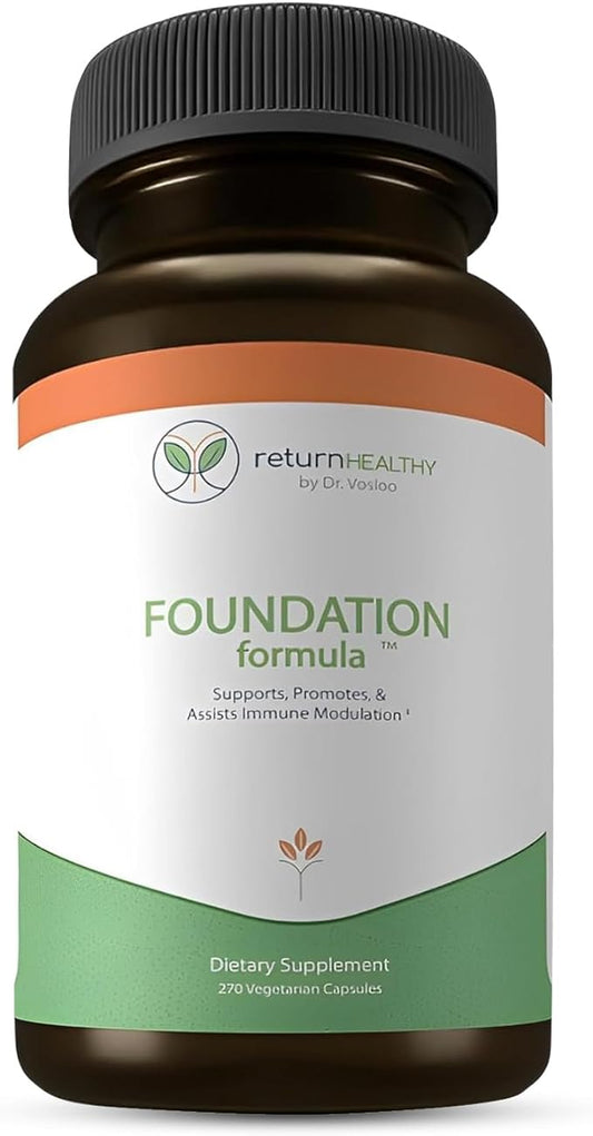 Foundation Formula | Tick Immune Support Supplement | with Japanese Knotweed Root, Cat's Claw, Milk Thistle | Resveratrol Supplement | Non-GMO, All-Natural & Vegetarian, 270 Capsules