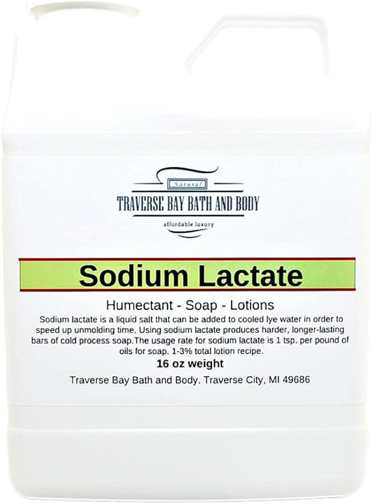 Sodium Lactate, 16 oz, Safety Sealed Container. 60% Concentration USP Natural Preservative Made in The USA