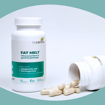 FatMelt for Weight Management Supplement 60 Caps - Weight Support - Metabolism Booster - Energy Boost - Bitter Orange Peel - Garcinia Cambogia