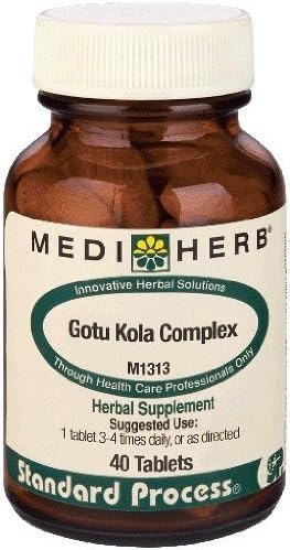 Gotu Kola Complex 40 Tablets Mediherb Standard Process