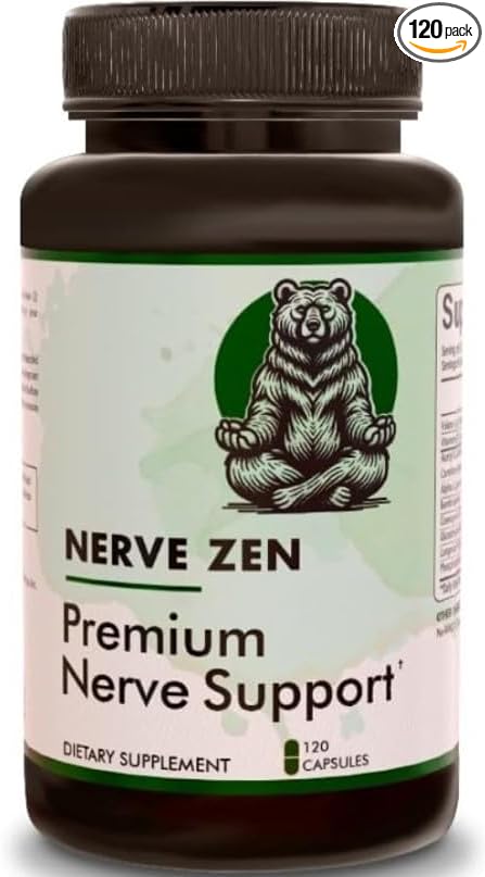 Premium Nerve Support - Nerve Supplement with Coenzyme Q10, Vitamin B Complex, Alpha Lipoic Acid 300mg - 120 Capsules