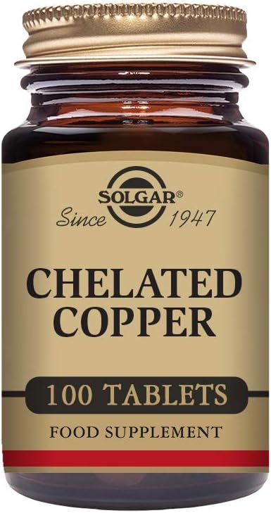 Solgar Chelated Copper Tablets, 100 Count