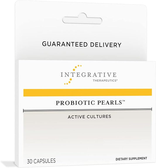 Integrative Therapeutics Probiotic Pearls - Digestive Health & Gut Health Supplement* - Lactobacillus Acidophilus & Bifidobacterium - Daily Digestive Supplement for Men & Women* - 30 Capsules